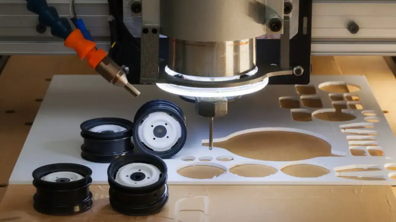 CNC machining plastic parts.