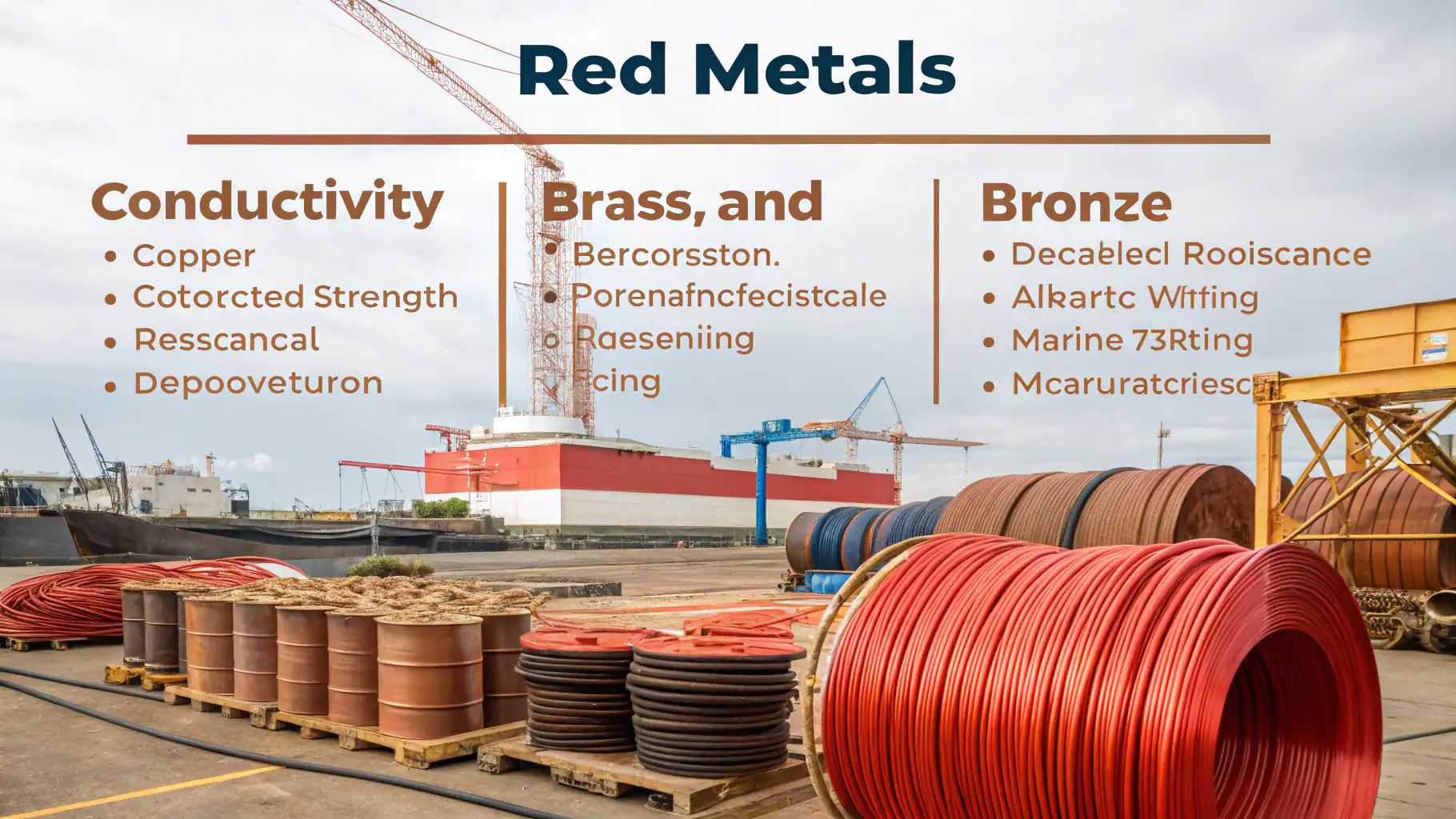 Comparison of red metals: copper, brass, bronze properties and applications