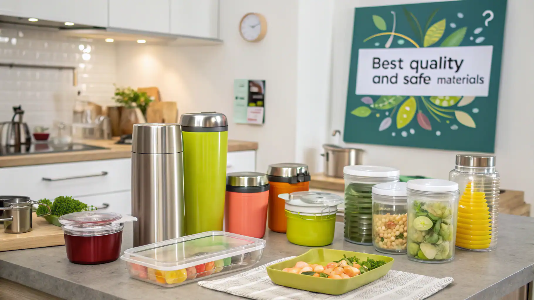 Eco-friendly kitchen products quiz for sustainable options and safe materials