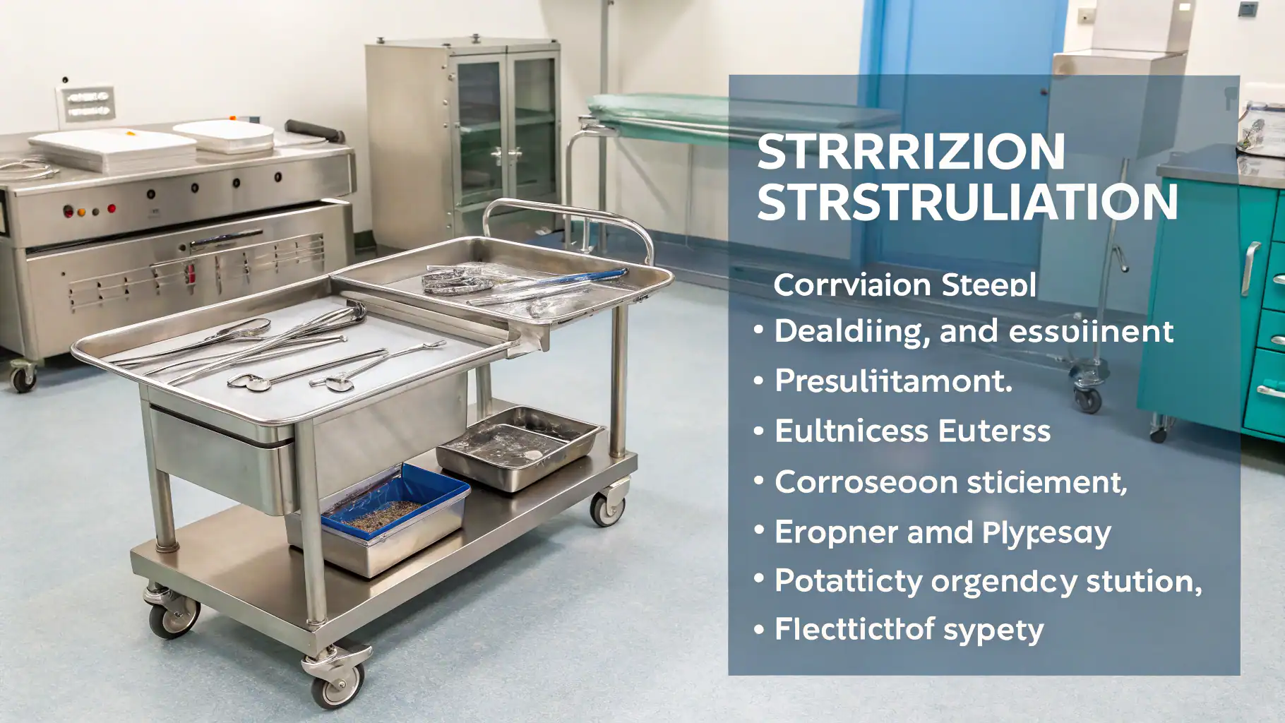 Corrosion-resistant stainless steel medical equipment for modern healthcare settings