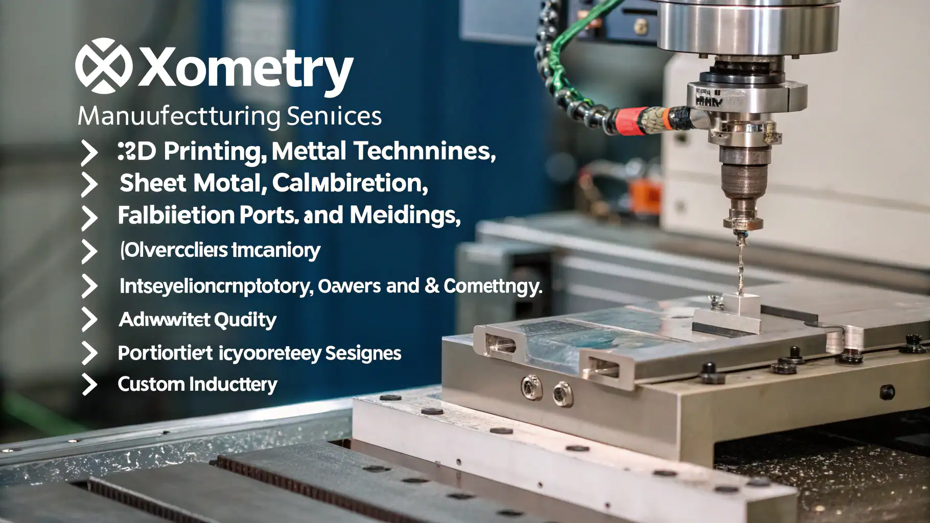 Xometry offers advanced manufacturing services including 3D printing, CNC machining, and injection molding.