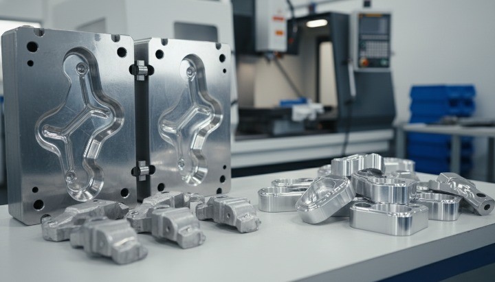 Өртөг шилжих цэгийг харуулсан хөнгөн цагаан цутгамал эд ангиудтай харьцуулахад CNC боловсруулсан эд ангиуд