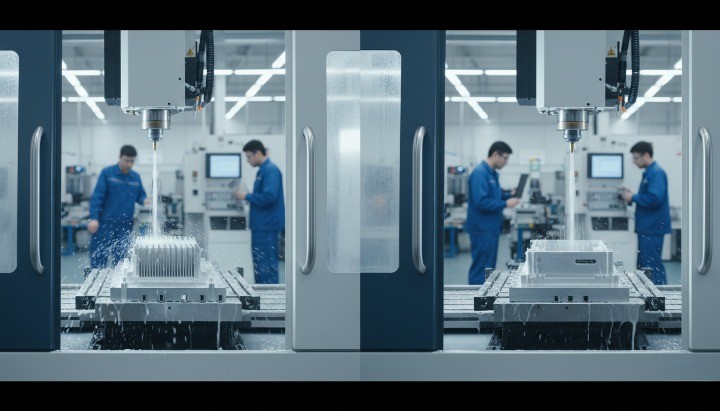 CNC machined aluminum heat sinks and enclosures for electronics