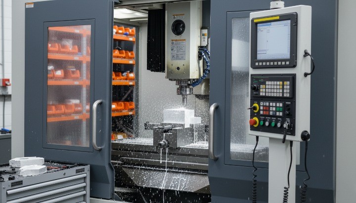 CNC machining metal parts precision milling process