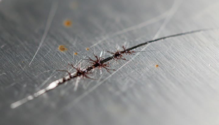 Damage to passive layer leading to corrosion on stainless steel