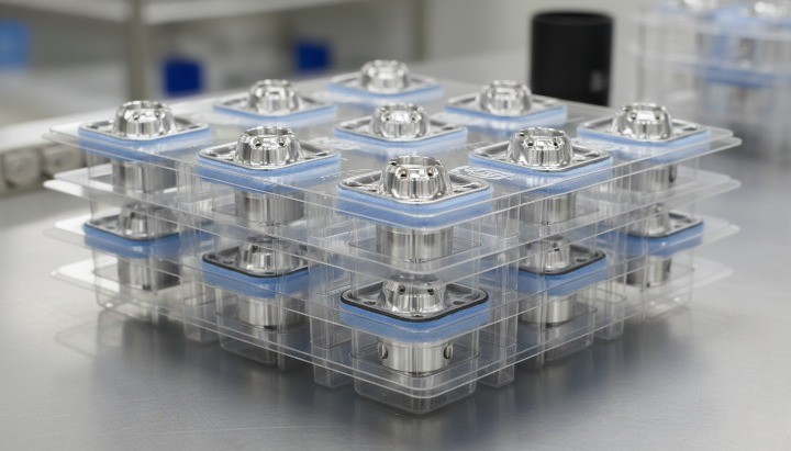 Packaging method that protects burr-free cosmetic edges on CNC machined parts