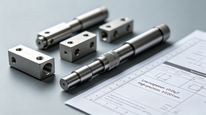 precision stainless steel components for instrument housing and low magnetic applications 