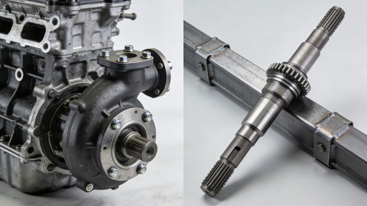 cast iron engine parts vs steel structural and machined components