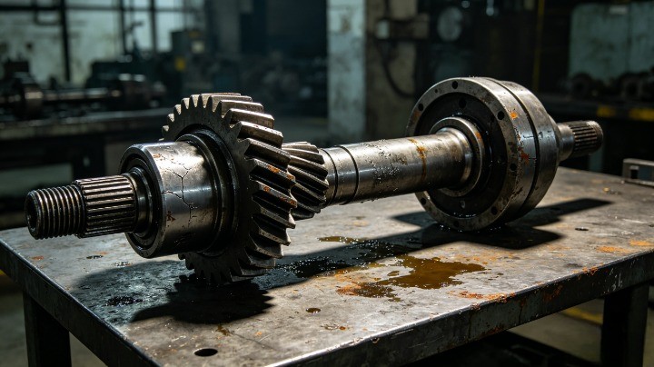 4340 alloy steel drivetrain parts pinion shaft gear axle for heavy duty applications